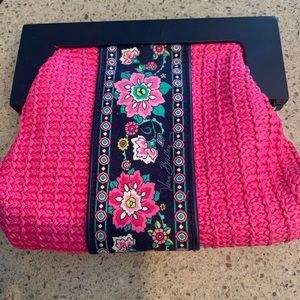 Vera Bradley Straw Clutch